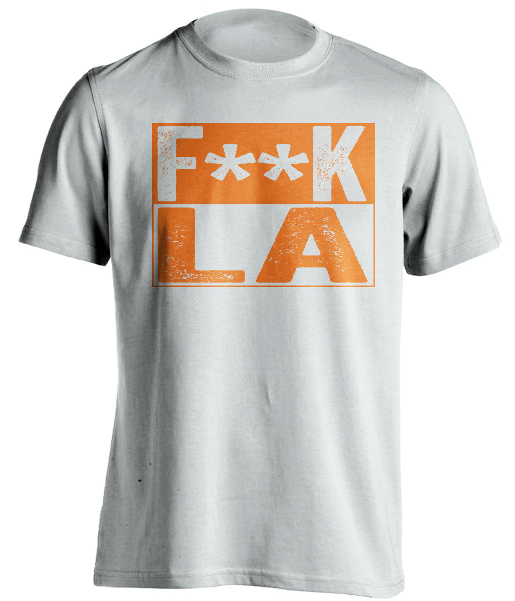 fuck LA rams dodgers bears broncos astros fan white shirt censored