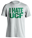 i hate ucf white tshirt for usf bulls fans 
