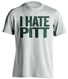 i hate pitt msu michigan state spartans white tshirt