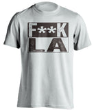 fuck la dodgers san diego padres white shirt censored