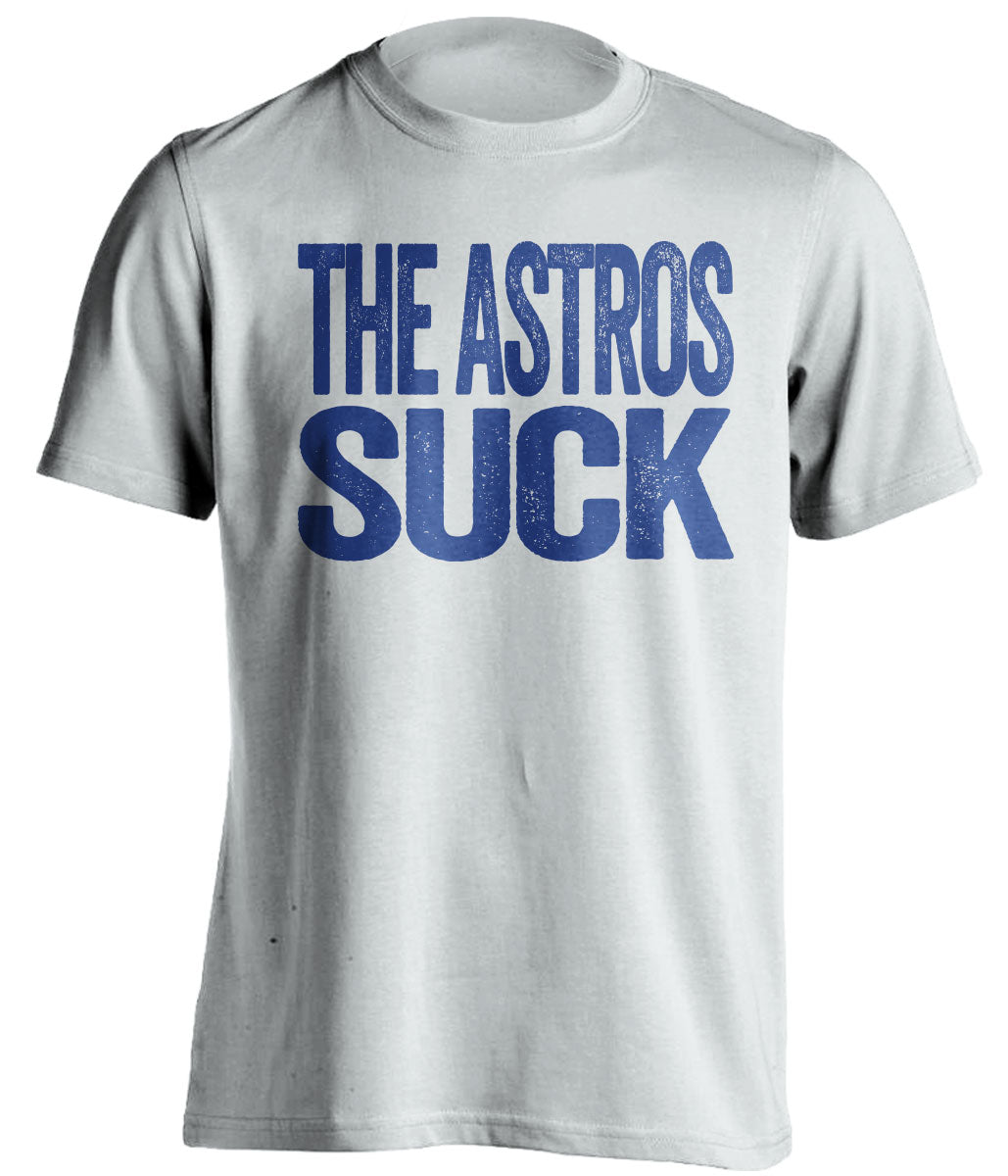 the astros suck texas rangers fan white shirt
