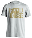 fuck tennessee vols vandy vanderbilt commodores white shirt censored