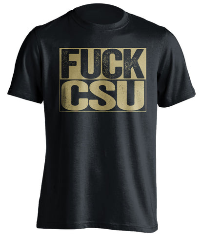 fuck csu uncensored black shirt CU buffs fan