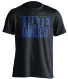 i hate amherst UML umass lowell river hawks black shirt