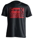 fuck louisville censored black shirt for UC bearcats fans