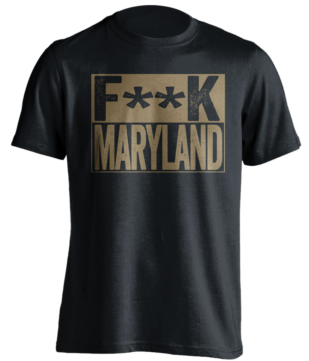 fuck maryland crab bowl navy midshipmen black shirt censored