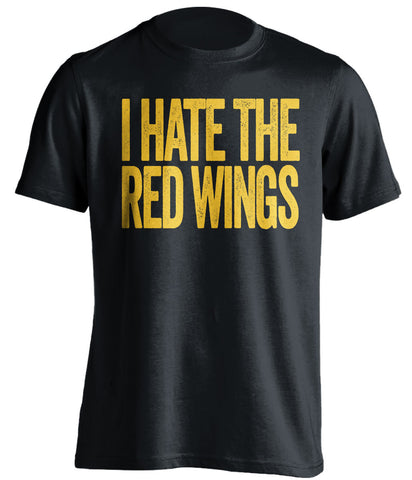  I Hate The Red Wings Pittsburgh Penguins black Shirt