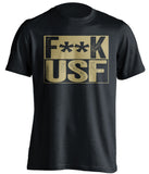 fuck usf censored black shirt for ucf knights fans