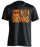 fuck the browns cleveland fan black shirt censored