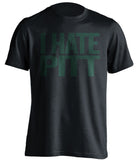 i hate pitt msu michigan state spartans black tshirt