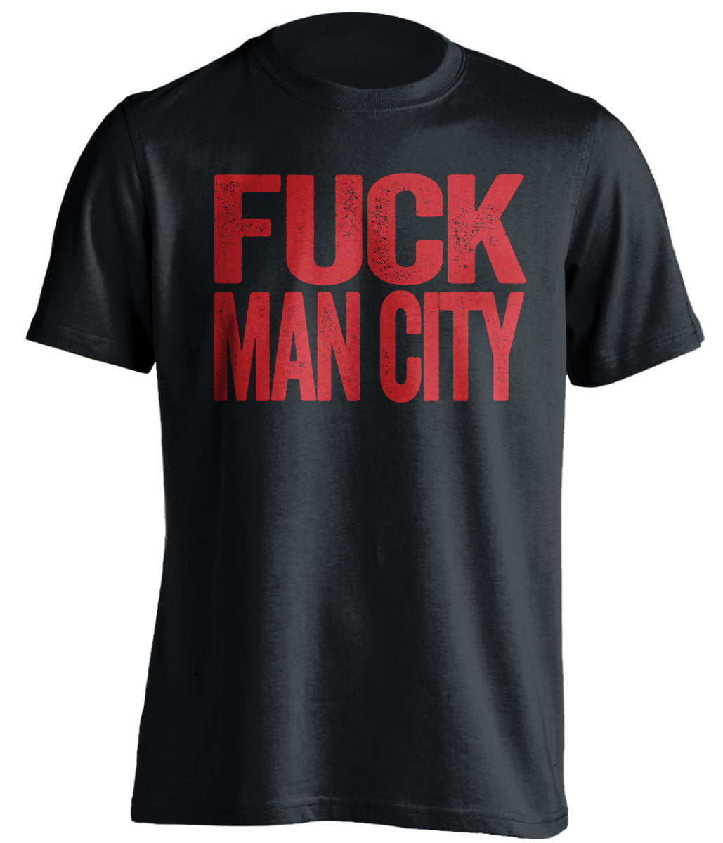 FUCK MAN CITY Manchester United FC black Shirt