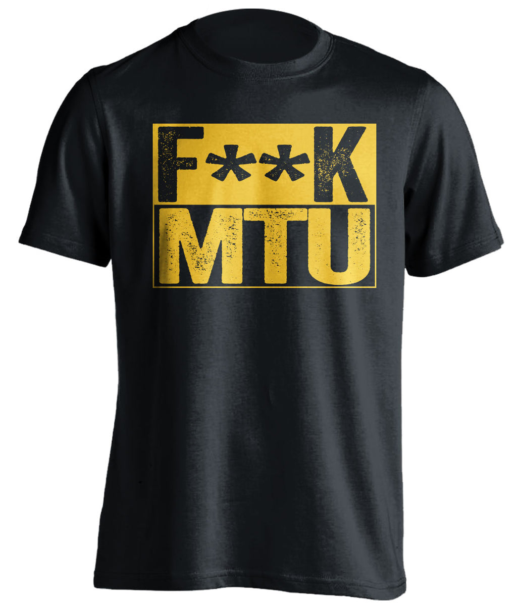 fuck mtu censored black shirt for NMU fans
