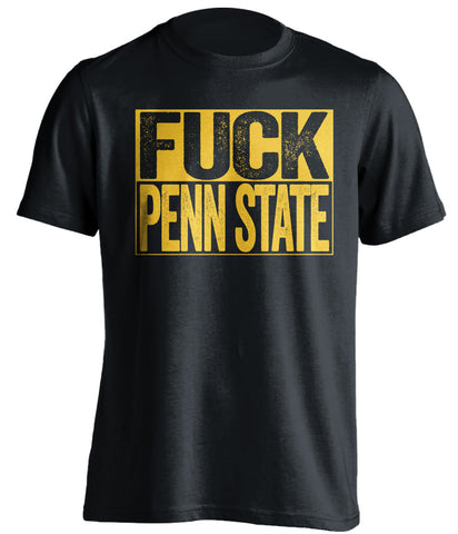 fuck penn state uncensored black shirt for iowa fans