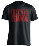 i hate iowa black shirt for isu cyclones fans