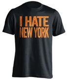 i hate new york mets islanders black tshirt