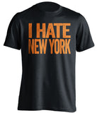 i hate new york mets islanders black tshirt