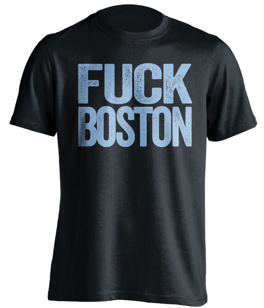 fuck boston uncensored black tshirt maine bears fans