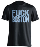 fuck boston uncensored black tshirt maine bears fans