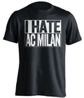 i hate ac milan black and white tshirt