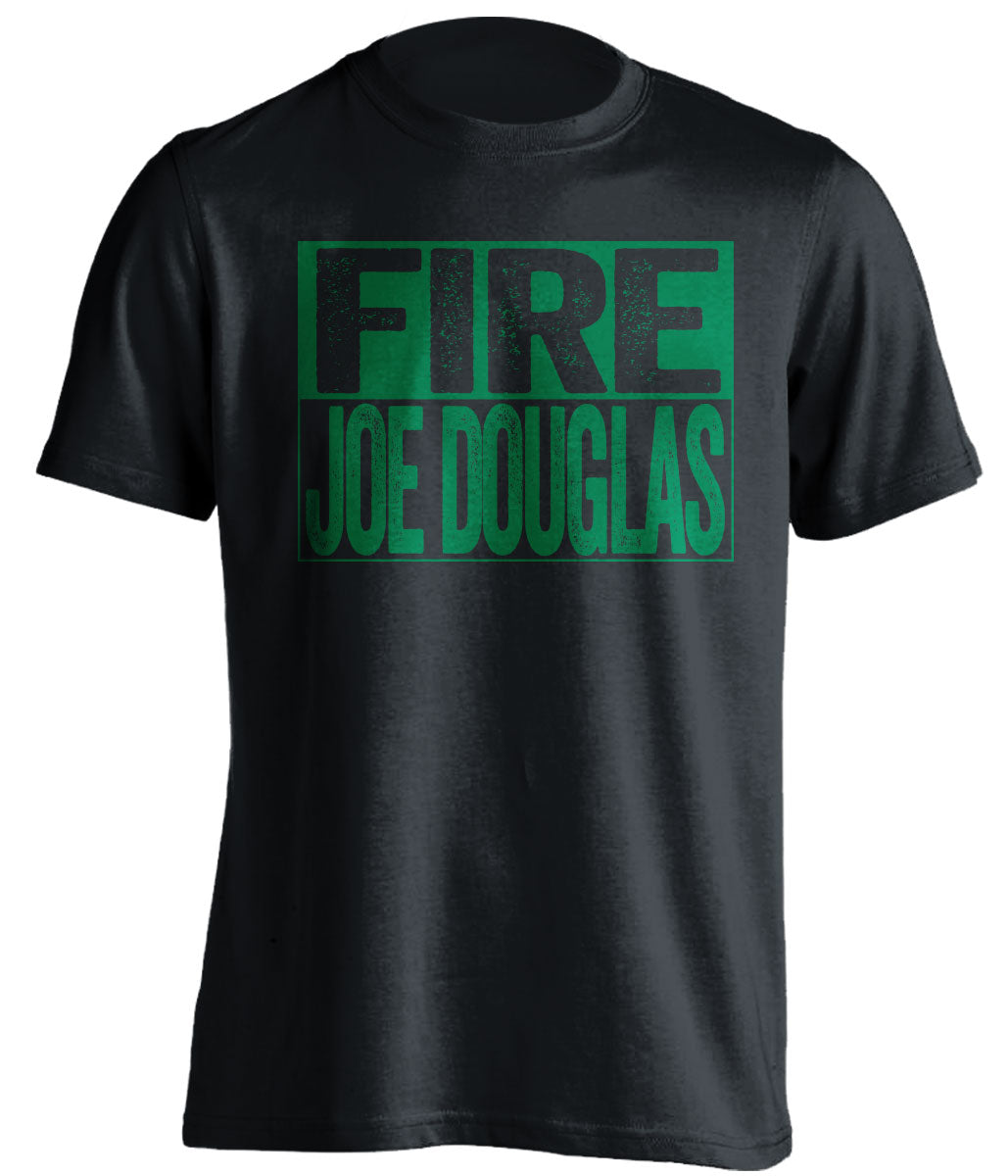 fire joe douglas new york jets NYJ black shirt
