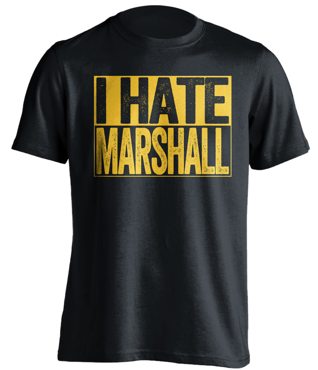 i hate marshall black shirt for wvu fans