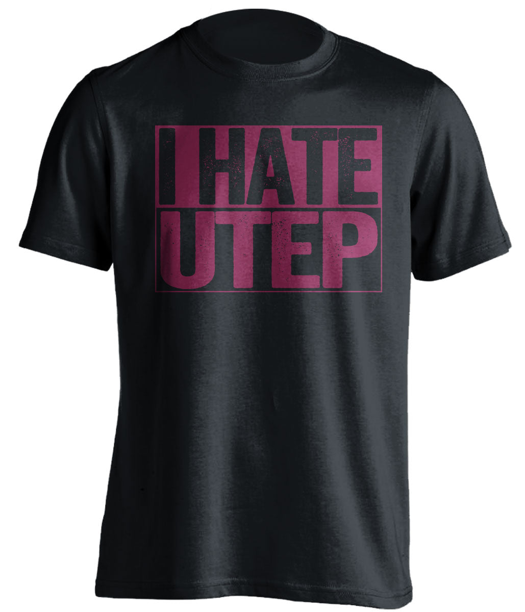 i hate utep black and red tshirt