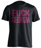 fuck georgia black and red tshirt uncensored bama fans