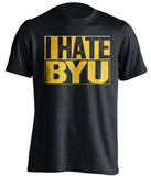 I Hate BYU Wyoming Cowboys black TShirt