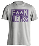 fuck ole piss miss lsu tigers grey shirt censored