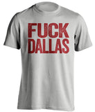 fuck dallas cowboys washington redskins commanders grey tshirt uncensored