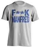 fuck manfred lockout chicago cubs grey tshirt censored