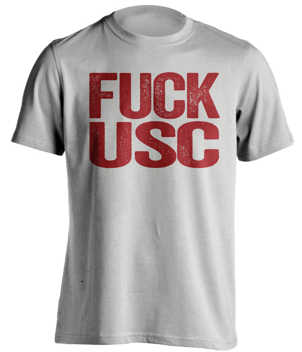 fuck usc uncensored grey tshirt stanford fans