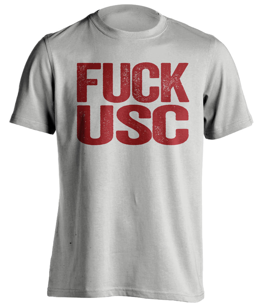 fuck usc uncensored grey tshirt stanford fans