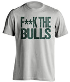 fuck the bulls censored grey tshirt milwaukee bucks fans