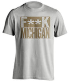 notre dame football shirt fuck michigan