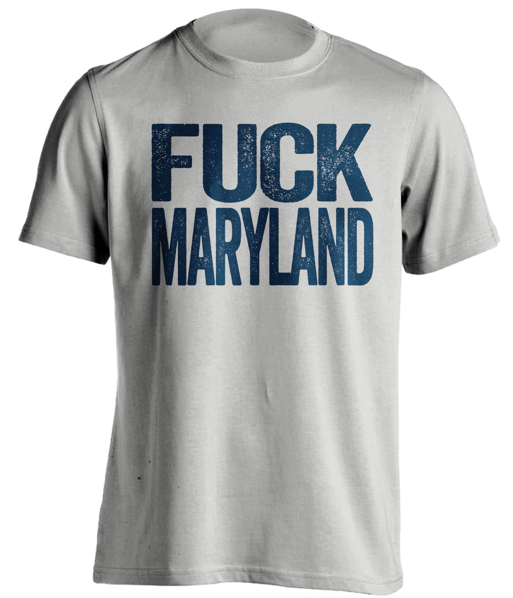 fuck maryland crab bowl navy midshipmen grey tshirt uncensored