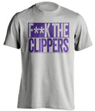 FUCK THE CLIPPERS - Los Angeles Lakers T-Shirt - Box Design