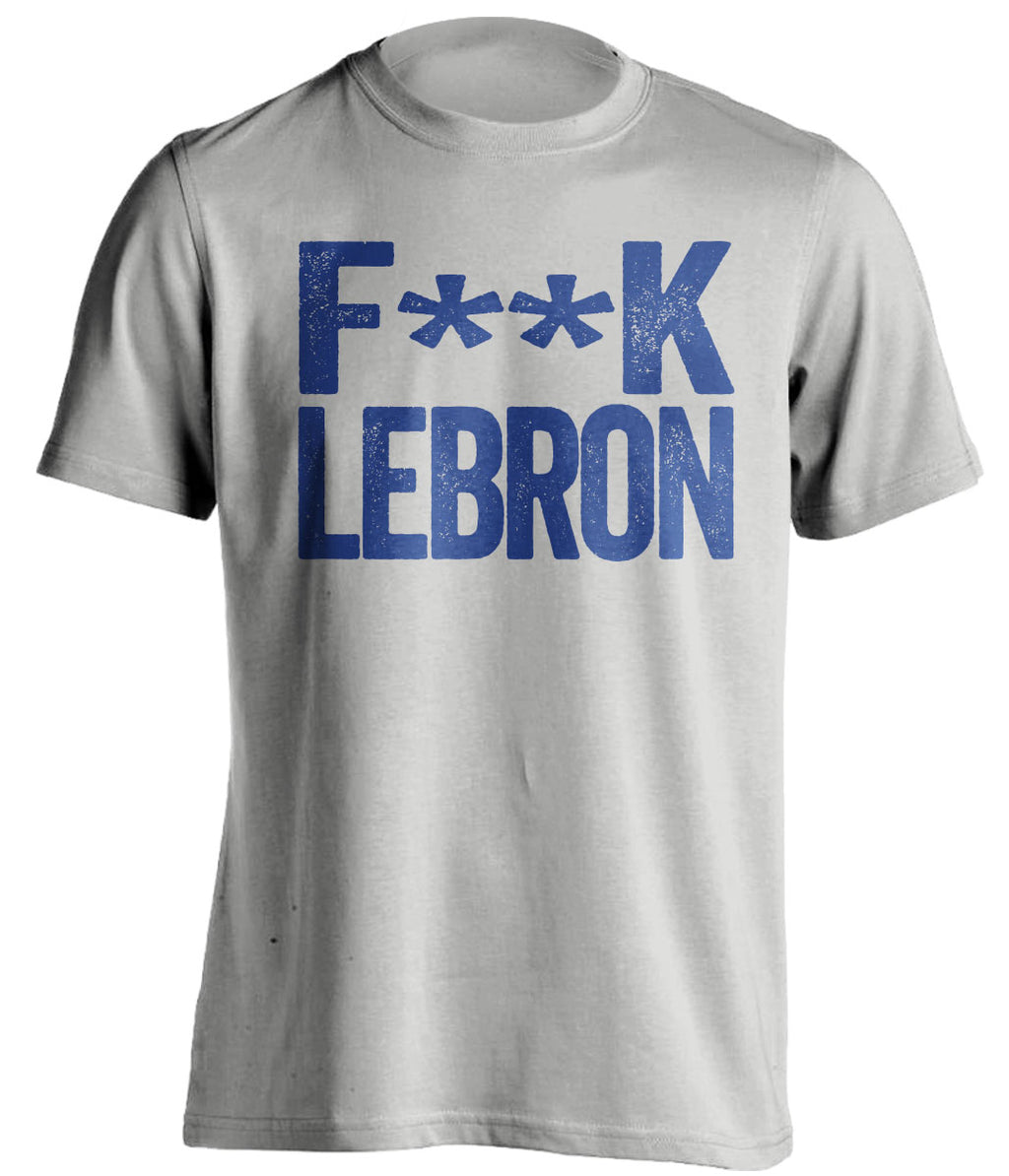 fuck lebron james LA clippers fan grey tshirt censored