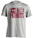 FUCK THE PATRIOTS - Patriots Haters Shirt - Garnet and Gold Version - Box Design - Beef Shirts