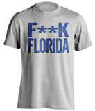 fuck florida gators kentucky wildcats uk grey tshirt censored