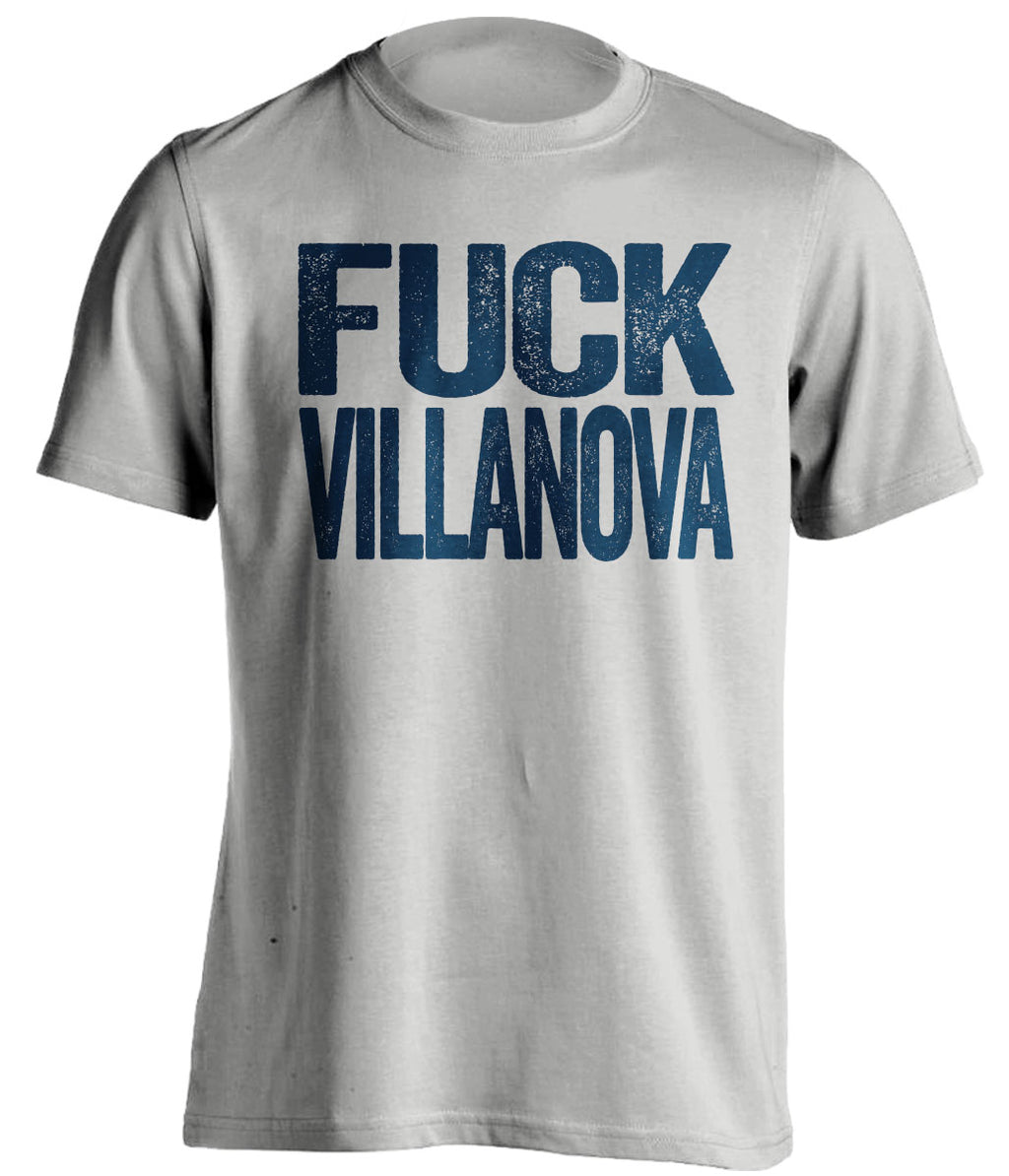 fuck villanova xavier musketeers fan uncensored grey shirt