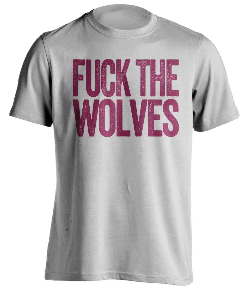 fuck the wolves grey shirt aston villa fans uncensored