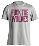 fuck the wolves grey shirt aston villa fans uncensored