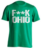 fuck ohio censored green tshirt for marshall fans