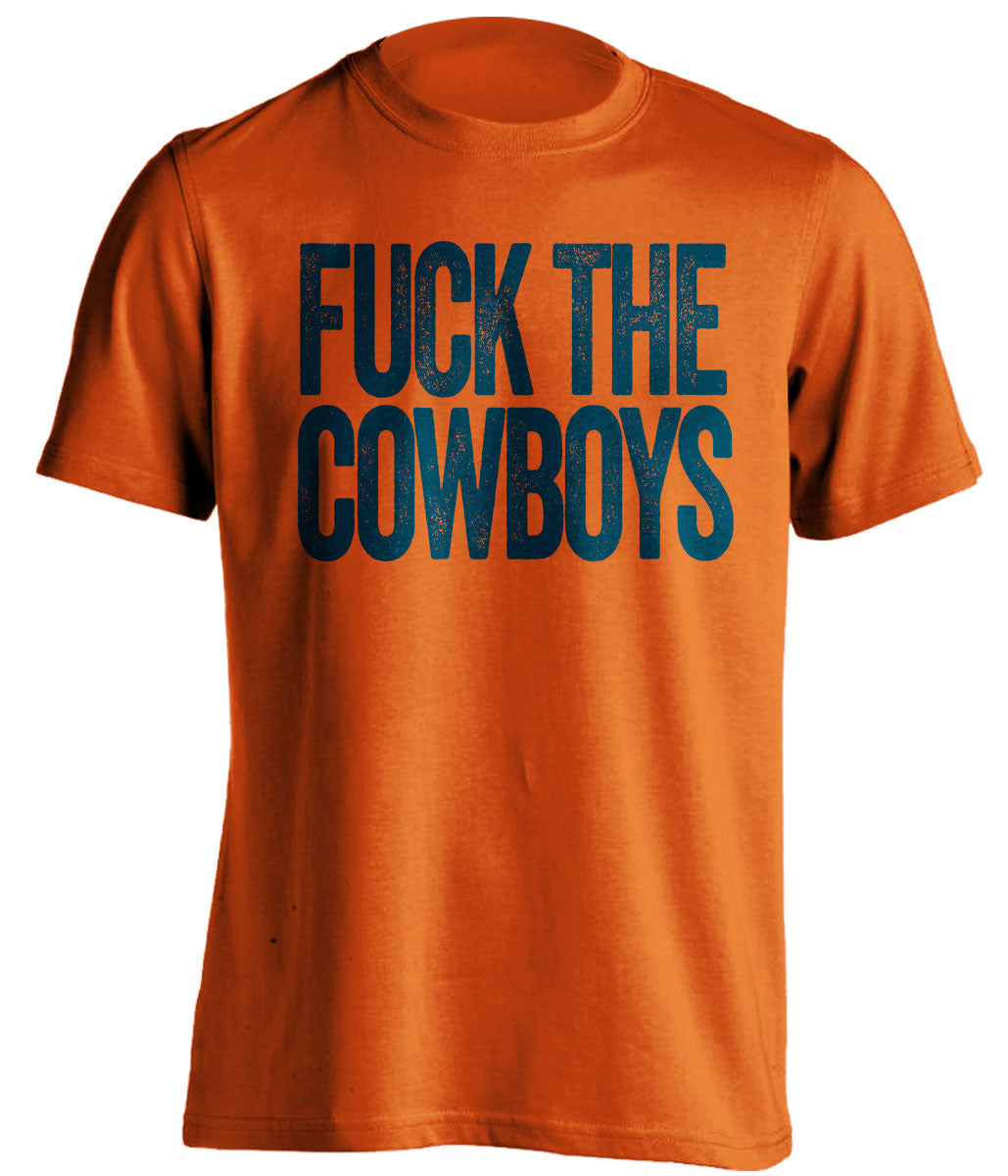 fuck the cowboys denver broncos orange shirt uncensored