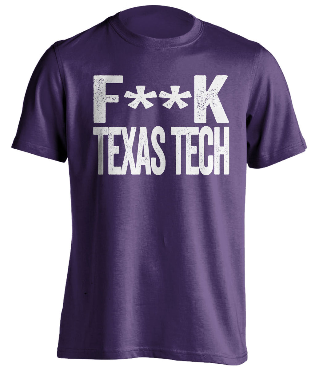 fuck texas tech censored purple tshirt for TCU fans