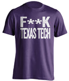fuck texas tech censored purple tshirt for TCU fans