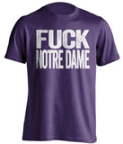 fuck notre dame northwestern fan purple shirt uncensored