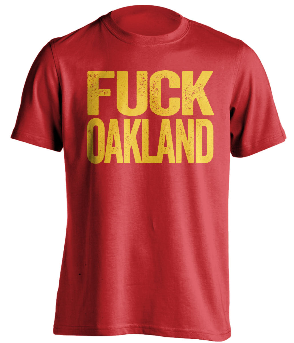 fuck oakland raiders kansas city chiefs red shirt censored