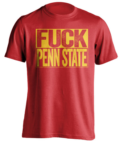 fuck penn state uncensored red shirt for maryland terps fans